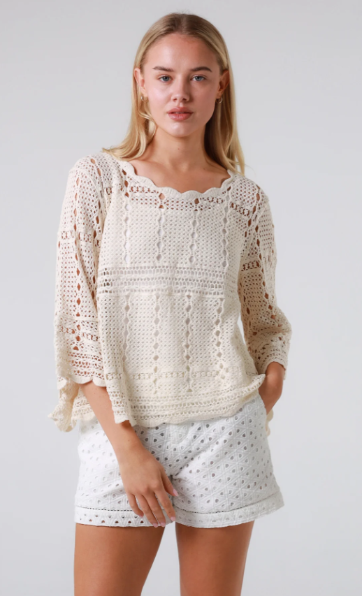 Celeste Crochet Blouse