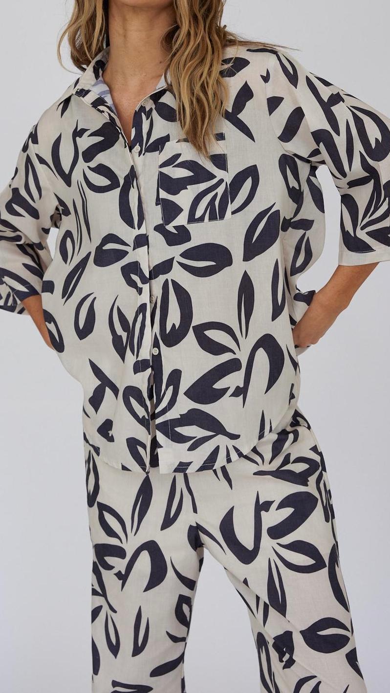 Bold Print Shirt and Pant Set