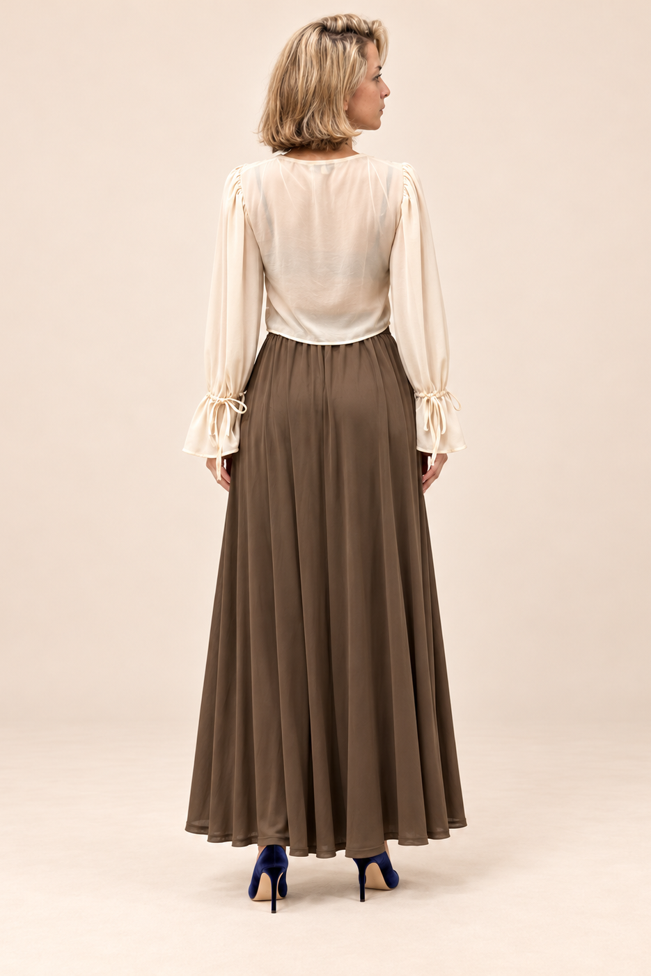 Amélie Lace Tie Blouse