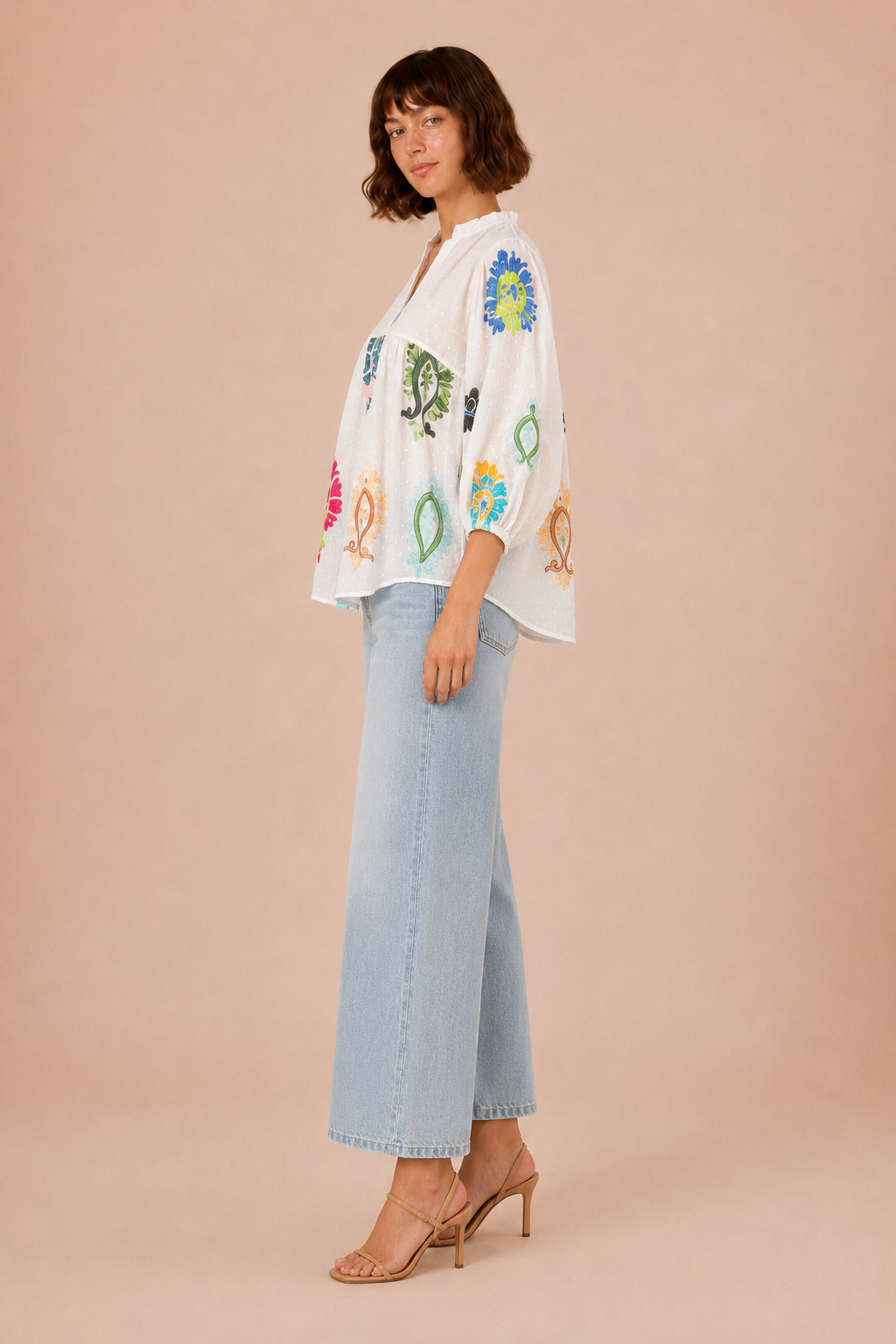 Artisan Bloom Blouse - side view