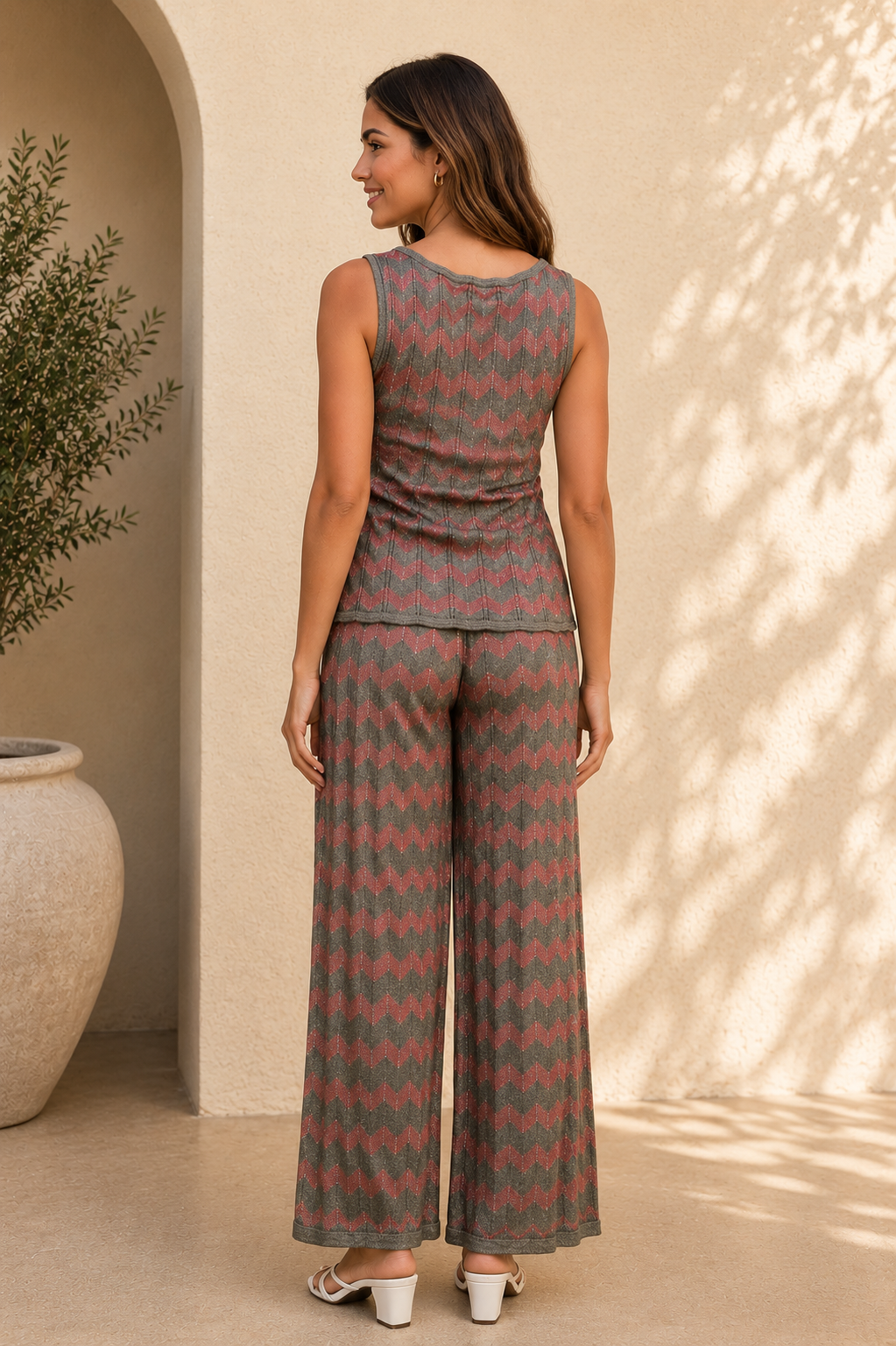 Anya Chevron Knit Set