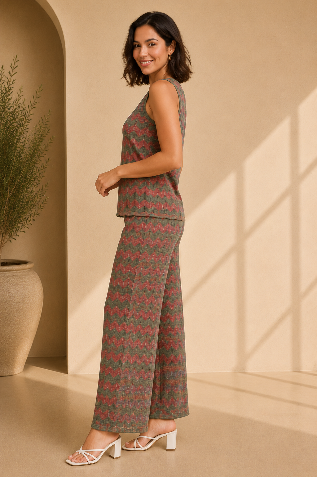 Anya Chevron Knit Set