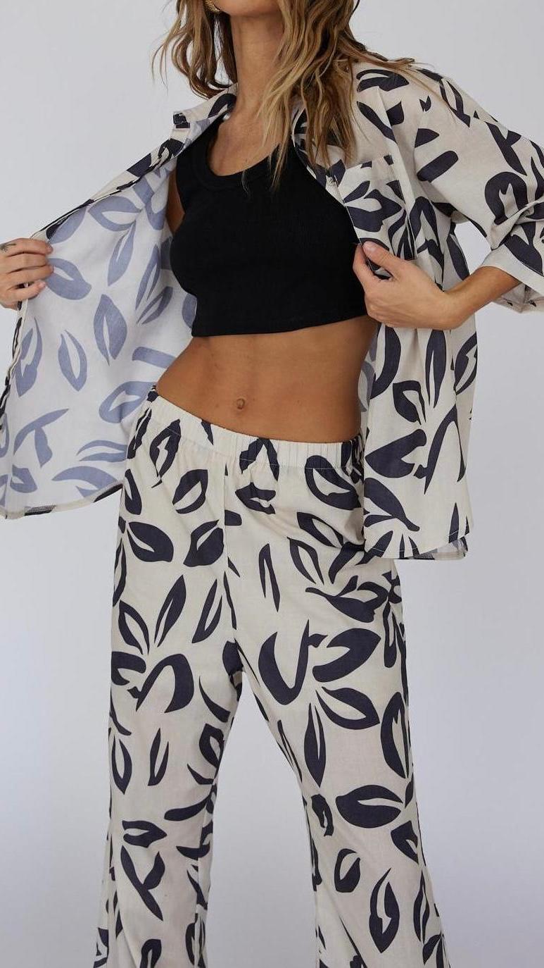 Bold Print Shirt and Pant Set