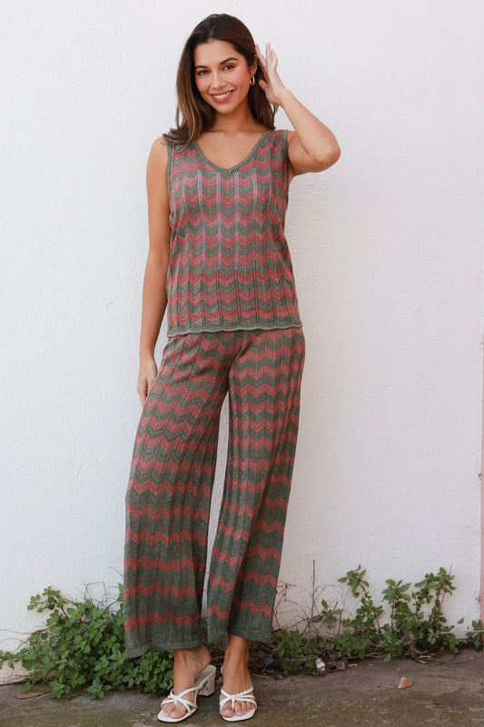 Chevron Knit Set