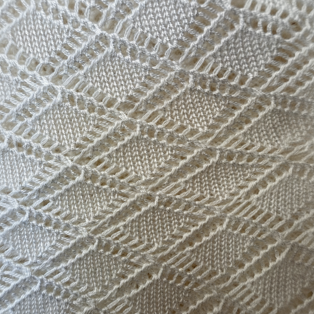 Ivory knit texture detail