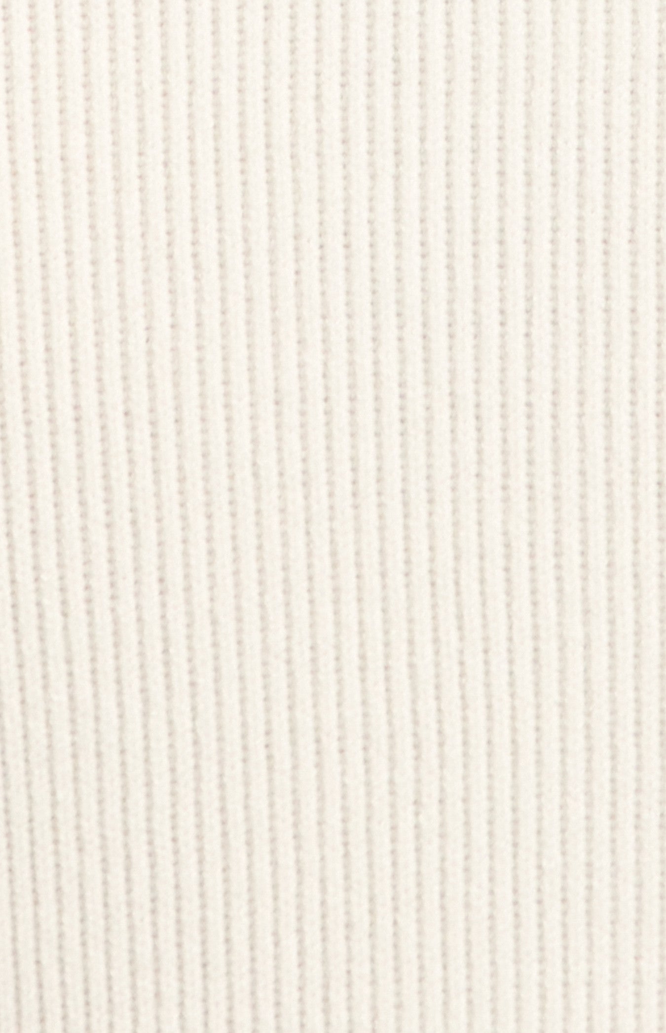 Ivory Ribbed Knit Peplum Co-ord Set - Front Close Up